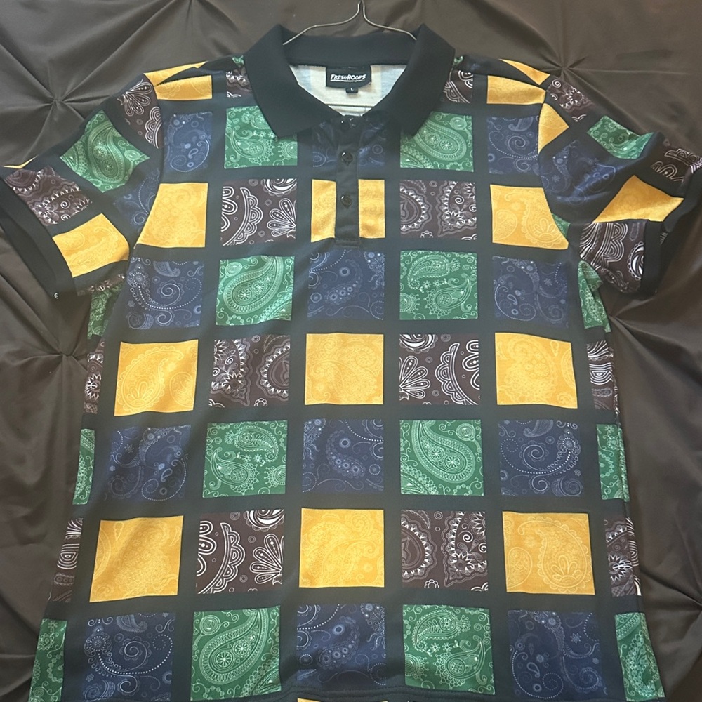Fresh Multicolor Patchwork Polo Shirt - image 1
